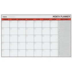 Bi-Office Glas "Month Planner" 78x48cm