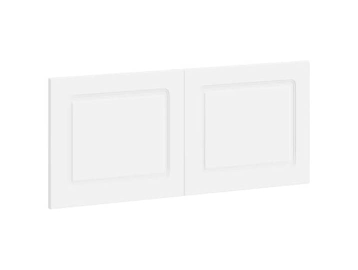 Makastle Wandmontiertes Kopfteil Weiß Holzwerkstoff 120x50 cm Feuchtigkeitsbeständig