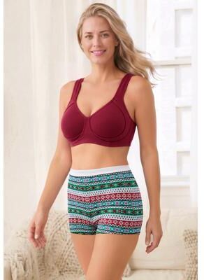 Plus Size Women's Out Wire Bra by Comfort Choice in Burgundy (Size 54 DDD)