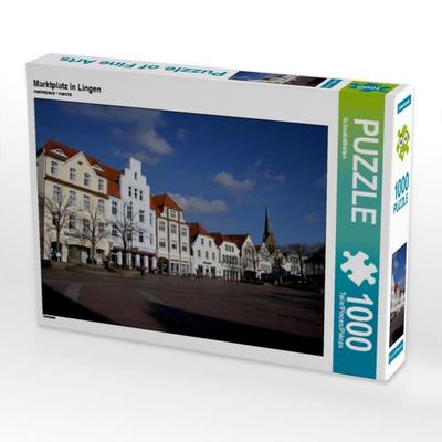 CALVENDO Puzzle Marktplatz in Lingen | 1000 Teile Lege-Größe 64x48cm Foto-Puzzle für glückliche Stunden