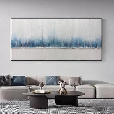 handgemachtes Meereslandschafts-Ölgemälde handgemalte Wandkunst modernes abstraktes Meer abstrakte Meereslandschaftsgemälde auf Leinwand Ozean Acryl Meer Wandkunst Ozean Fine Art endloser Ozean kein
