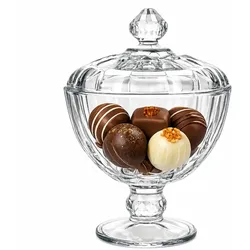 Mini-Patisserie auf Fuß mit Deckel aus Glas - 96571 / 20107*****Standort: GOS-3