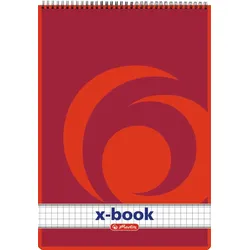 herlitz Spiralnotizblock A5 kariert 50 Blatt