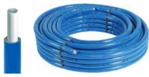 Couronne tube multicouche MULTILAYER PIPE gaine bleue 50 m 20x2 COMISA 87.80.345 Bleu