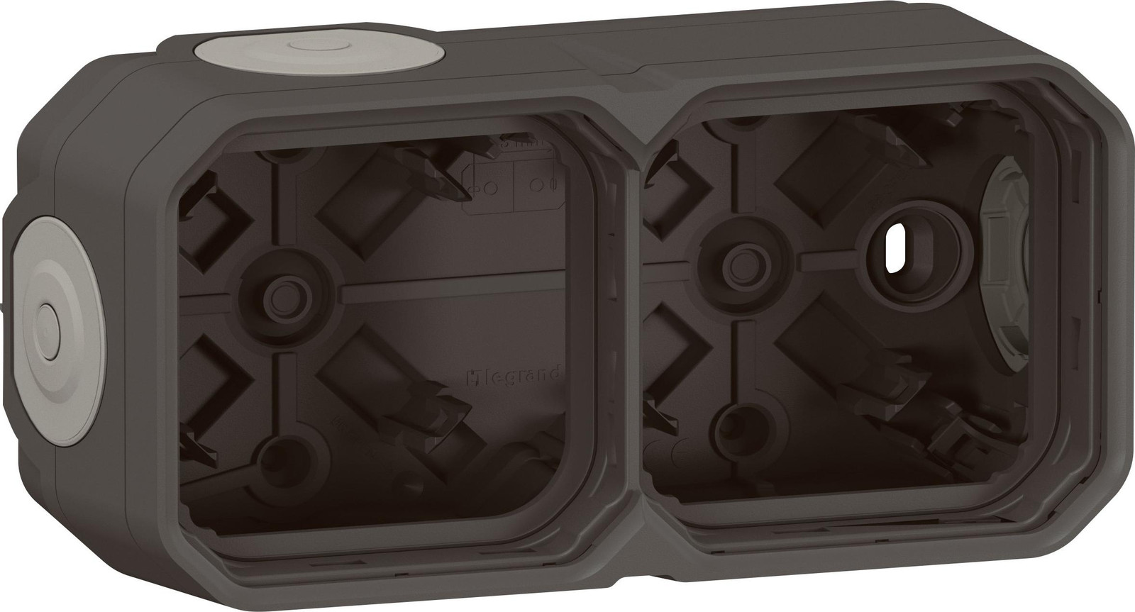 Legrand Plexo inbouwdoos voor 2 modules, antraciet