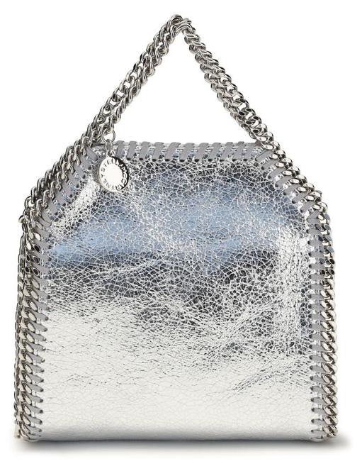 Stella McCartney Handtasche aus Polyester in Silber
