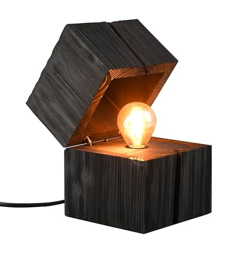 Trio Leuchten Treasure LED-tafellamp, zwart, kubusvorm