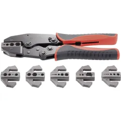 Toolcraft, Zange, Crimpzangen-Set 7tlg (225 mm)