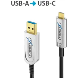 Purelink FiberX Serie - USB 3.1 Glasfaser Kabel - USB-A USB-C - 25m (USB 3.2 Gen 1, USB 3.2 Gen 2, 4.50 W), USB Kabel