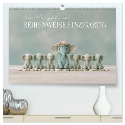 REIHENWEISE EINZIGARTIG (hochwertiger Premium Wandkalender 2027 DIN A2 quer), Kunstdruck in Hochglanz