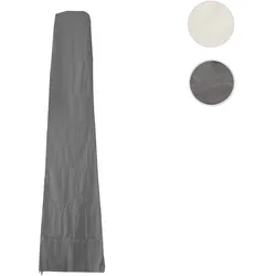 Schutzhülle 370cm für 5x5m XXL-Marktschirm HWC-D20, Abdeckhülle Cover mit Reißverschluss ~ anthrazit