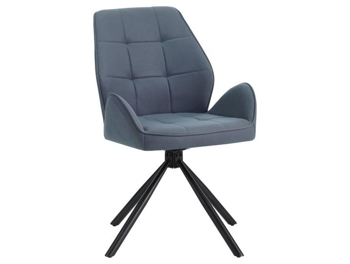Mid.you Armlehnstuhl, Metall, Textil, Drehkreuz, 60x91x62 cm, Esszimmer, Stuhl, Polsterstühle