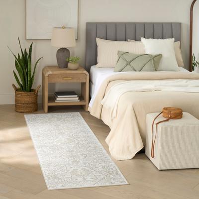 Nourison Dekor Indoor only Cream / Ivory Minimalist Chic Area Rug