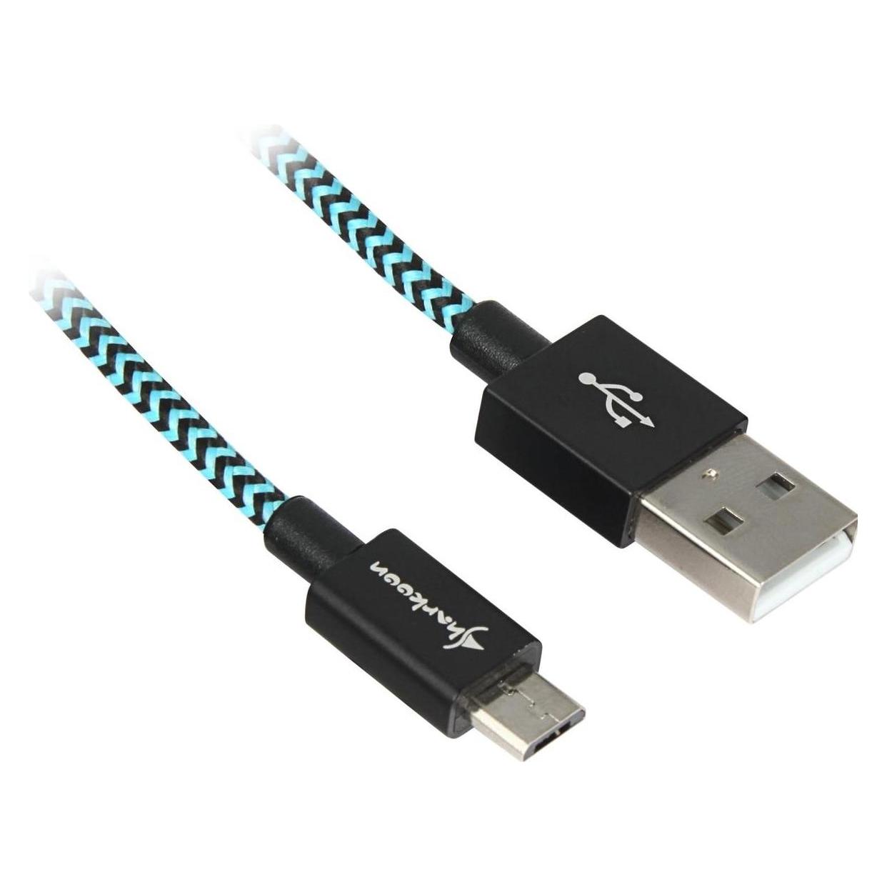 Sharkoon USB A - USB Micro B (1 m, USB 2.0) (4044951027088)