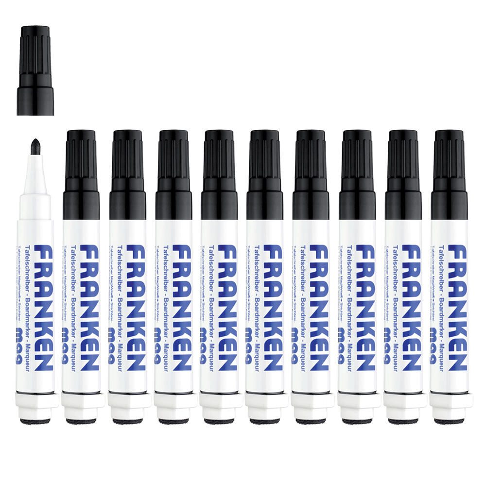 FRANKEN Whiteboard-Marker Schwarz Z1902 10