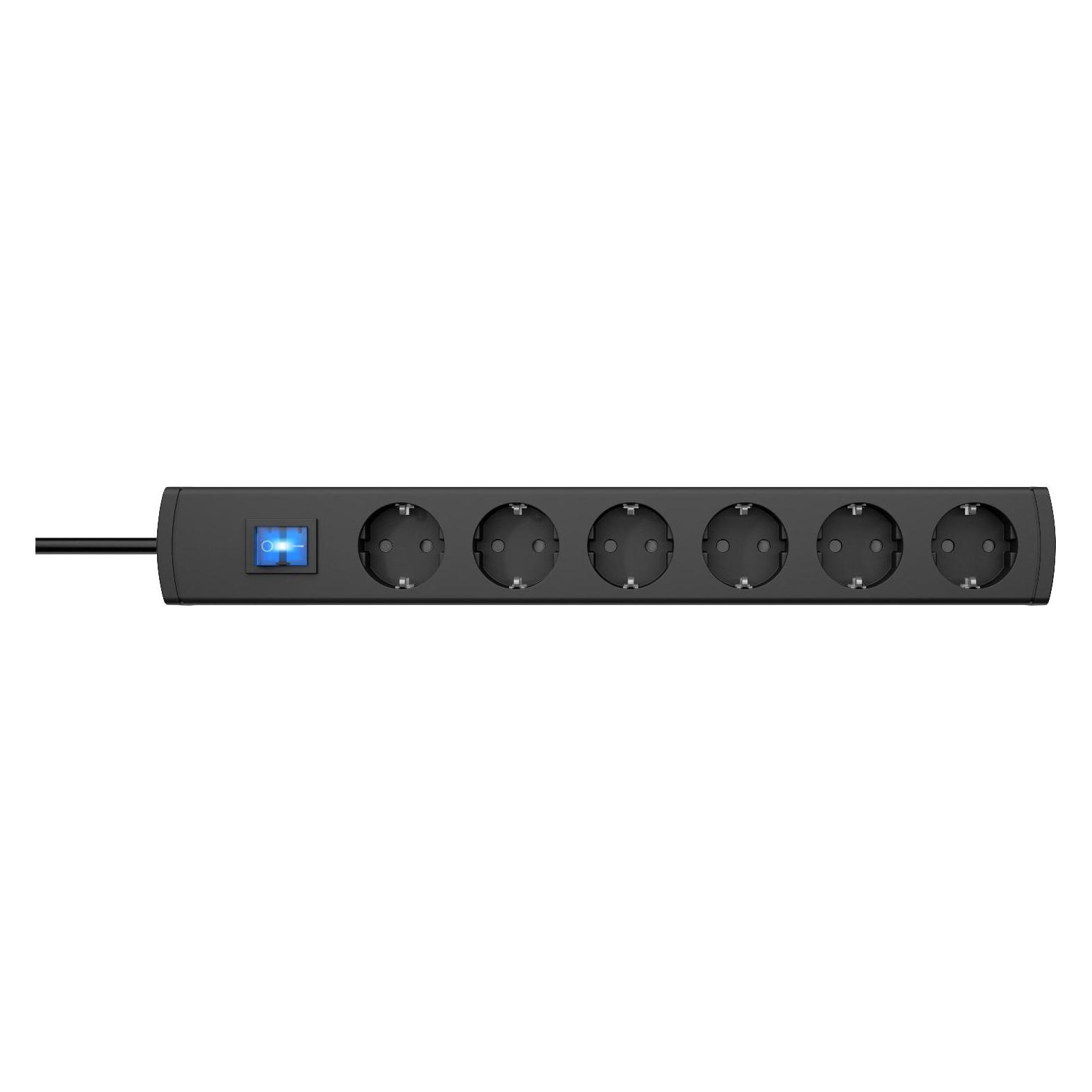 Kopp 232805008 Innenraum 6AC-Ausgänge 1.4m Anthrazit Verlängerungskabel (6x, 1.40 m) (232805008)