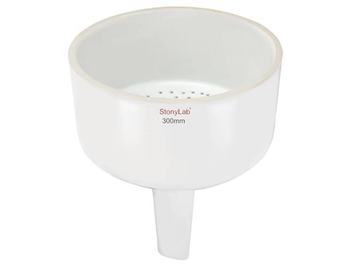 stonylab Büchnertrichter Trichter aus Porzellan, 300mm, Filtertrichter, OD 30cm ID 28cm, für Labor