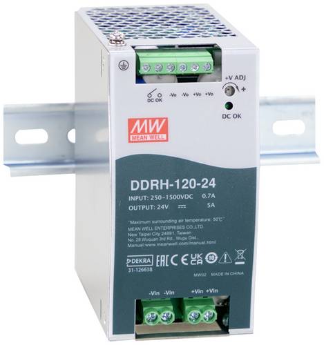 MEAN WELL DC/DC Conv 120W DIN-Rail 250-1500V 32V DDRH-120-32 1St.