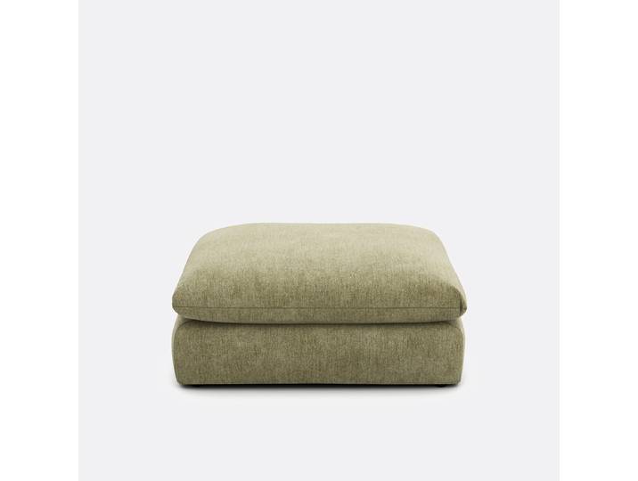 LA REDOUTE Pouf modulable, polyester chiné, MALO 1 Place Vert Eucalyptus, Made in France
