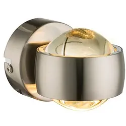 Globo LED-Wandleuchte Randi Metall Silber Nickel matt