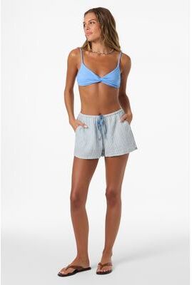 O'Neill s Brenda Stripe Beach Shorts in Tofu, Size Small