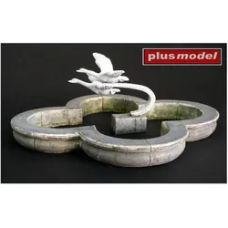 Plus Model Park fountain with swans