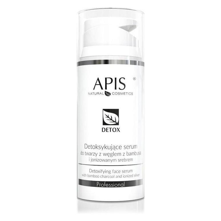 Apis Natural Cosmetics APIS Detox Serum detoksykujące serum do twarzy z węglem z bambusa i jonizowanym srebrem 100ml (100 ml) (30338687)