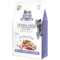 Brit Care Fresh Duck&Turkey Sterilized / Weight Control Katzentrockenfutter 400 Gramm