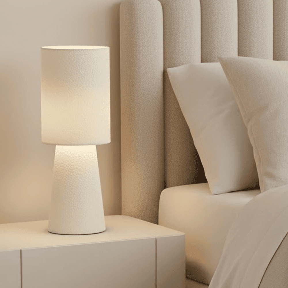 Nellie Cream Boucle Table Lamp