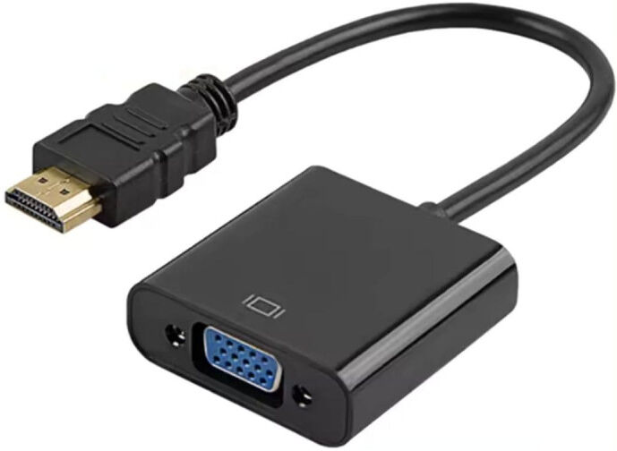 Convertisseur HDMI vers VGA analogique HD 1080P Adaptateur HDMI-VGA, Neuf