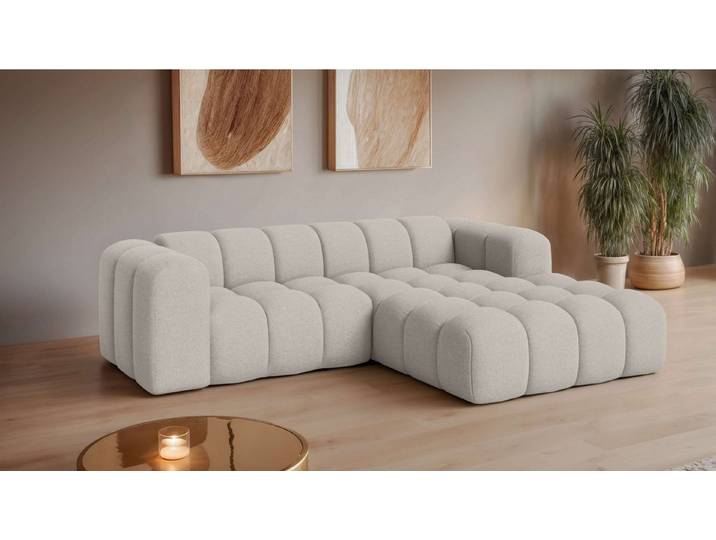 OTTO home Ecksofa KALLIE L-Form, 248 cm - OTTO. Verlässliche Qualität., Bubble Optik, moderne Steppung, hoher Sitzkomfort