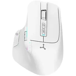 Neue kabellose Maus Triadyn NEREID Akku 3200DPI Bluetooth + 2.4GHz Weiß