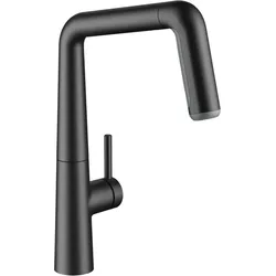 KWC Hebelmischer KIO Auszugbrause, matt black, A200, seitenbedient 125203