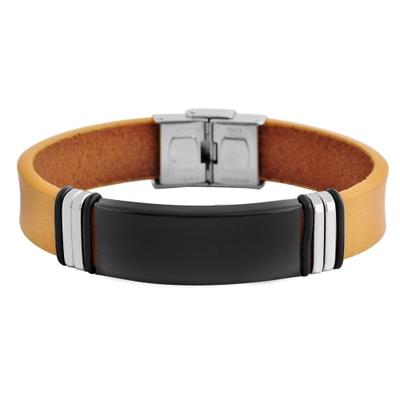 Armband ADELIA´S "Armband aus Leder 21 cm", braun, Armbänder, Damen, 21cm, Leder, Armband, Perfekt als Geschenk für besondere Menschen