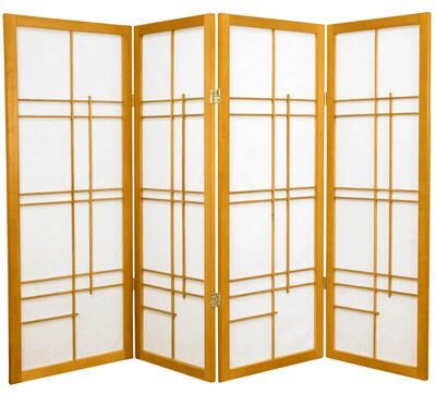 Red Lantern 4 ft. Short Eudes Shoji Screen