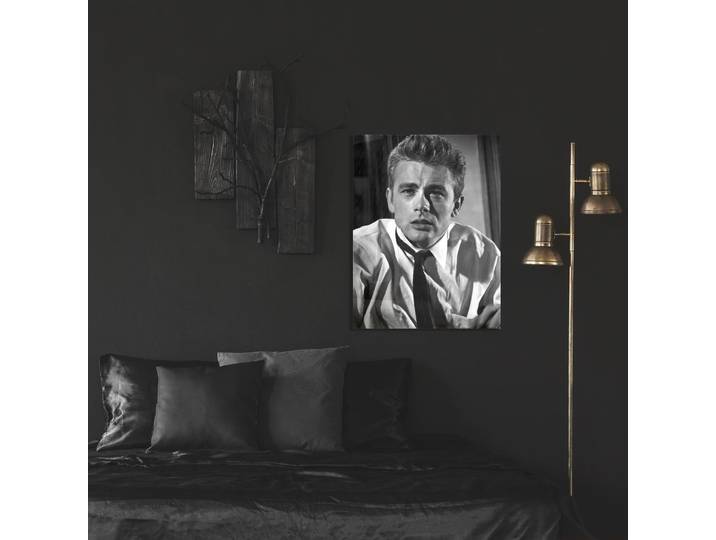 Acrylglasbild QUEENCE James Dean , grau (farbe bild(er): grau), B:60cm H:90cm T:0,4cm, Bilder, Acrylglasbild, Fine Art-Print in Galeriequalität