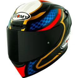 Suomy TX-Pro Emblem, Integralhelm - Schwarz/Blau/Rot/Gold - S