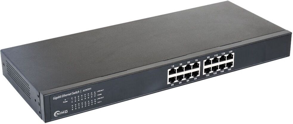 Switch Gigabit 100/1000Mbps (16 Puertos) - NIMO