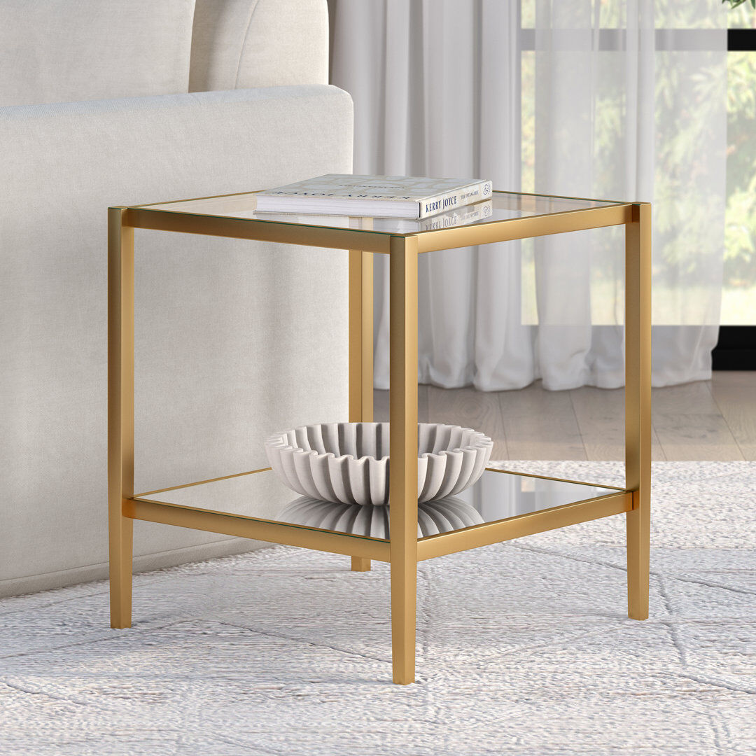 Hudson&Canal Hera End Table Gold 55.9cm H X 50.8cm W X 50.8cm D