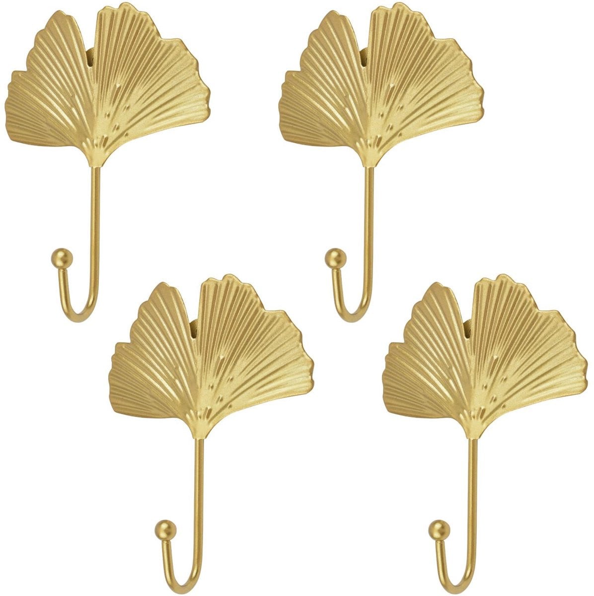 Dailygoods Wandhaak Ginkgo Bladvorm - Decoratieve IJzeren Sleutelhouder