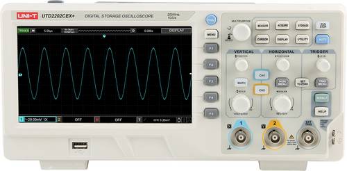Uni-T UTD2202CEX+ Digital-Oszilloskop 200MHz 64 kpts 1St.