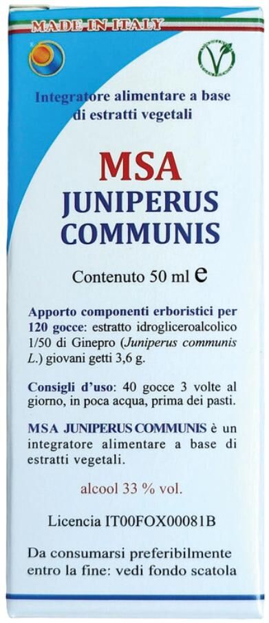 HERBOPLANET Srl MSA Juniperus Commun.50ml