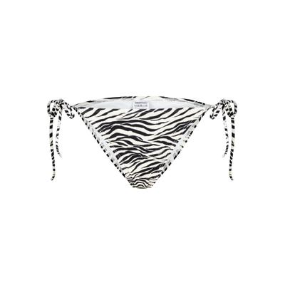Bikini-Hose ALIFE & KICKIN, Damen, Gr. M, Normalgrößen, schwarz-weiß (zebra), 80% Polyamid 20% Elastan, Badehosen Bikini-Hose