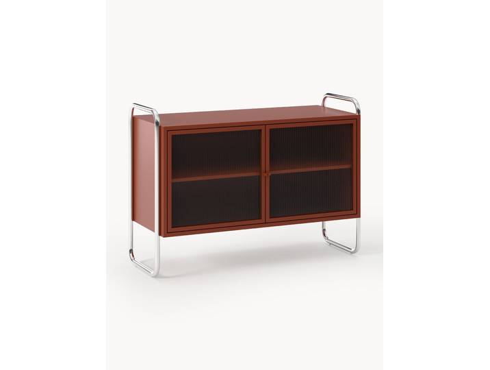 Metall-Sideboard Robyn mit Glas-Front