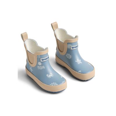 Stiefel WHEAT "WHEAT Gummistiefel Beta", Mädchen, Gr. 30, blau (summer island), Gummi, Schuhe Stiefel