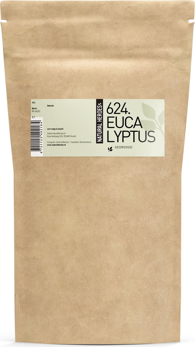 Natural Heroes Eucalyptus gedroogde hele bladeren 100 gram