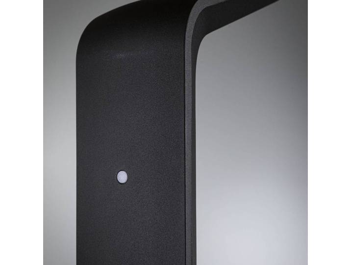 Paulmann LED-Wegeleuchte Merano, Sensor, Alu, anthrazit Merano, schwarz, Aluminium