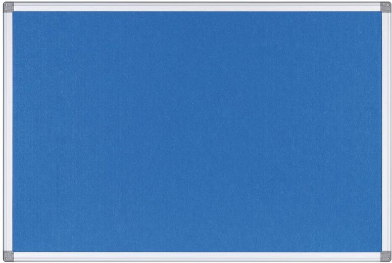 B2B Partner Filzbrett, blau, 1800 x 1200 mm