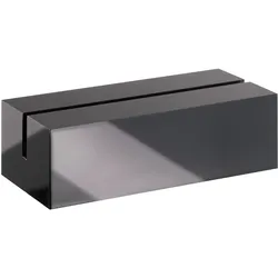 Kartenhalter aus Acryl schwarz | 60 mm | matt, Acryl (PMMA)