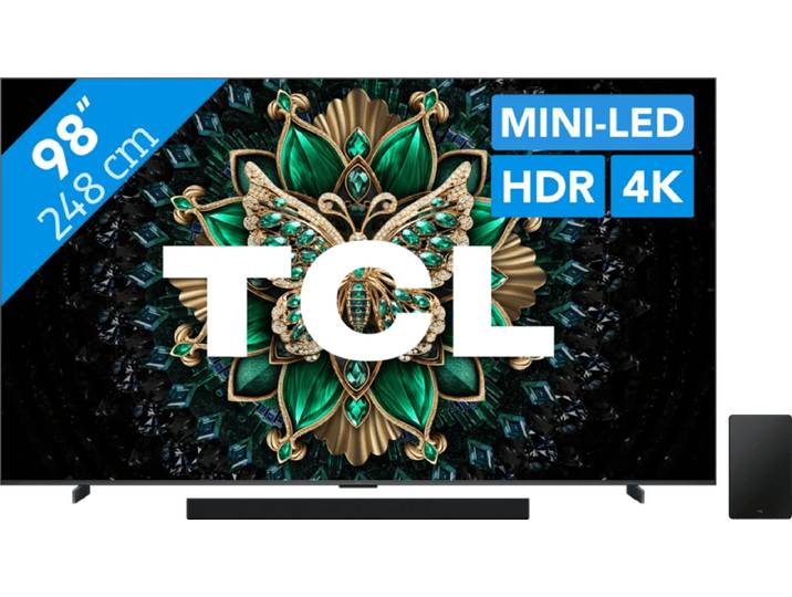 TCL 98 QD Mini-led C61K 4K (2025) + TCL Q75H